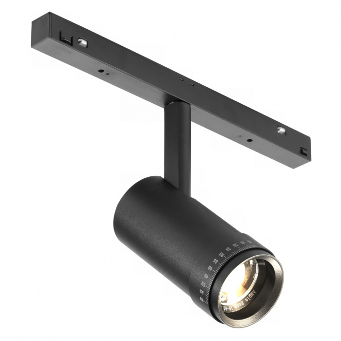 Светильник трековый магнитный поворотный iLedex VISION ZOOM 4822-020-D47-10W-10/60DG-3000K-BK