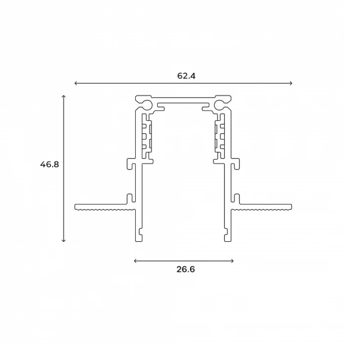 Шинопровод встраиваемый Hesby Lighting ElDeko 0060