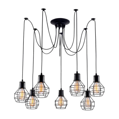 Подвесной светильник паук Arte Lamp A1109SP-7BK