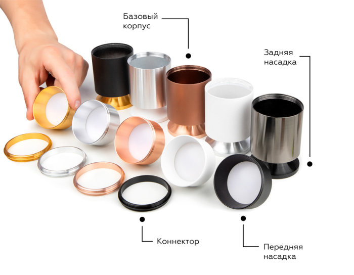 Насадка передняя для корпуса светильника с диаметром отверстия D60mm Ambrella light N6103