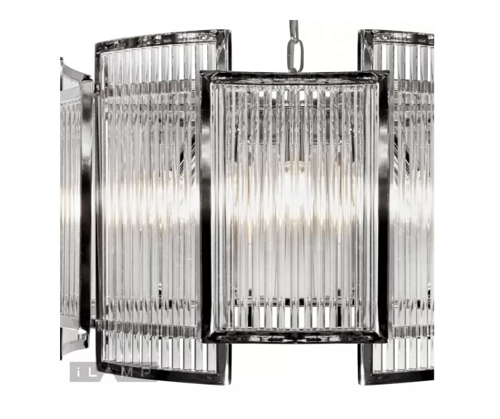 Подвесная люстра iLamp Tribeca MD0276-6C CHROME+SMOKY GRAY