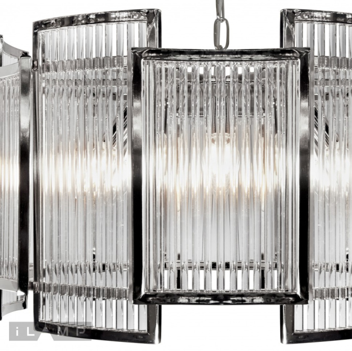 Подвесная люстра iLamp Tribeca MD0276-6C CHROME+SMOKY GRAY