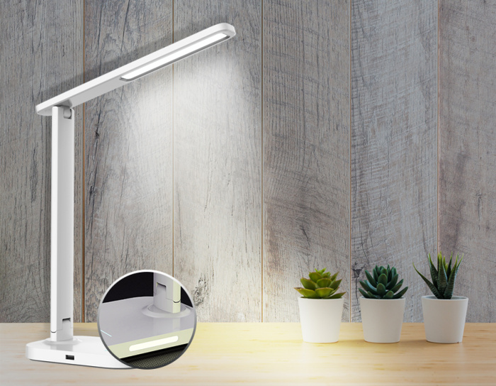 Светодиодная настольная лампа с USB портом и таймером Ambrella light DE444