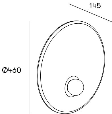 Настенный светильник Leds C4 TRIP Single Black