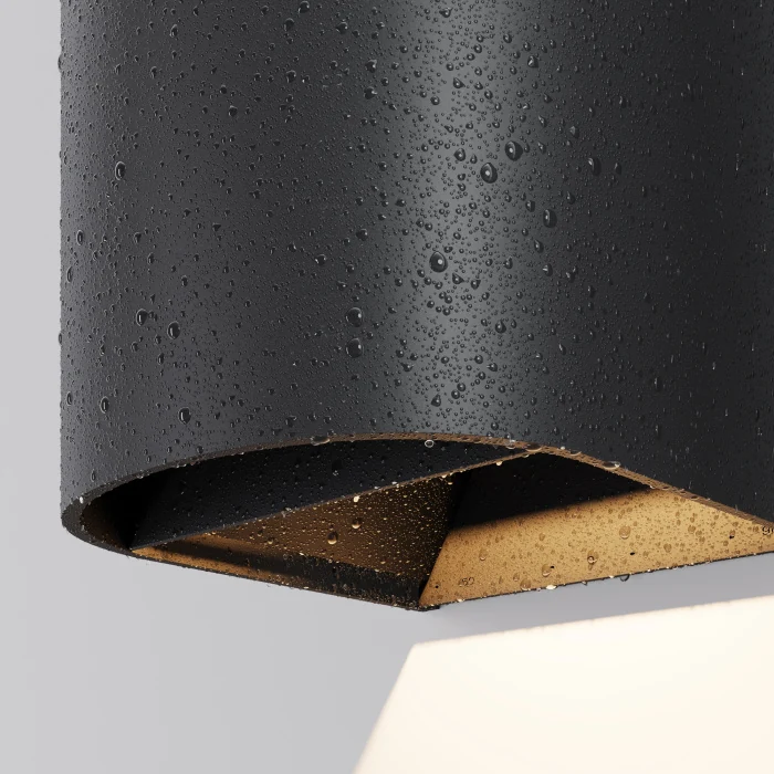 Уличный настенный светильник Maytoni Drape O526WL-L20B3K