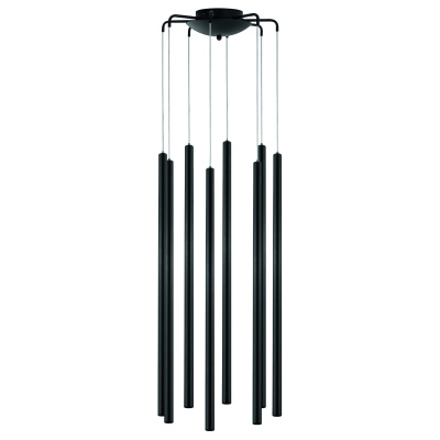 Подвесная люстра TUBO LED 40W 2400LM 25G ЧЕРНЫЙ 3000K Lightstar L8T747337