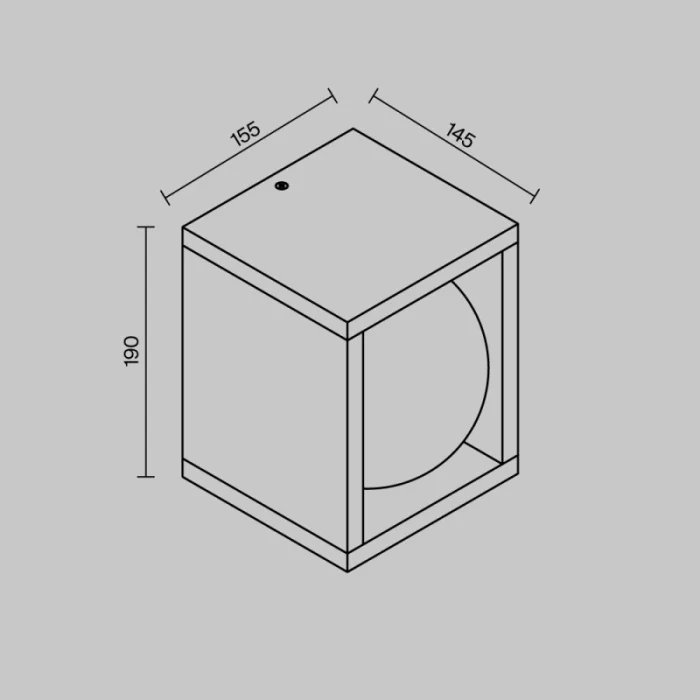 Уличный настенный светильник Maytoni OUTDOOR O483WL-L10GF3K