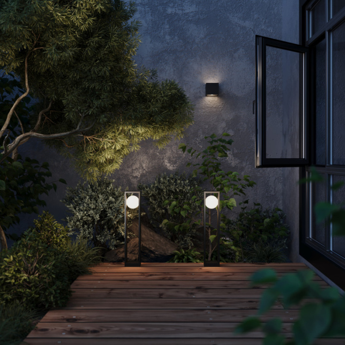 Уличный настенный светильник Maytoni OUTDOOR O483WL-L10GF3K