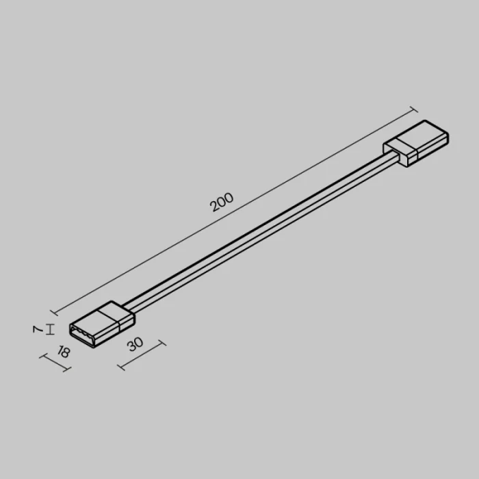 Коннектор уличная трековая система освещения Exility IP black MAYTONI O-TR002-SC