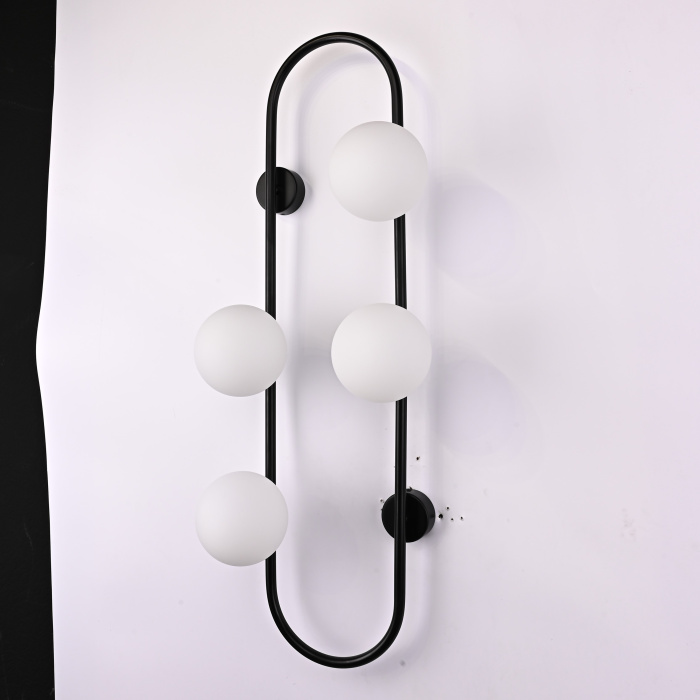 Настенное бра HOOP WALL H77 Black ImperiumLoft