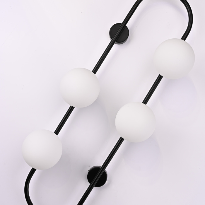 Настенное бра HOOP WALL H77 Black ImperiumLoft