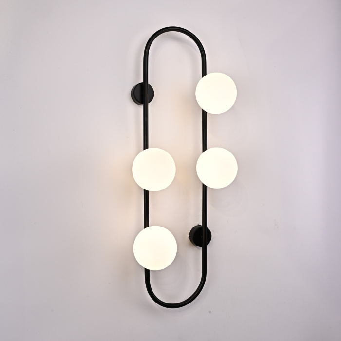 Настенное бра HOOP WALL H77 Black ImperiumLoft