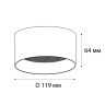 Накладной светильник Italline IT02-004 black 3000K