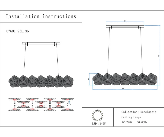 Подвесной светильник Kink Light Грея 07601-95L,36