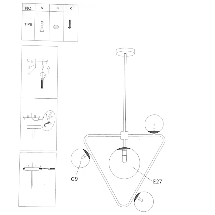 Подвесной светильник COSMOGONY A ImperiumLoft