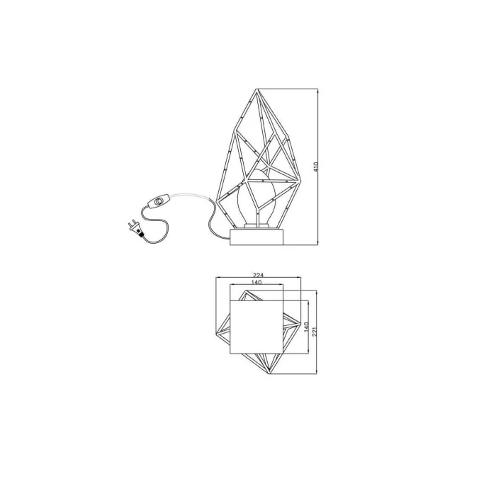 Настольная лампа Lucia Tucci NAOMI T4750.1 gold