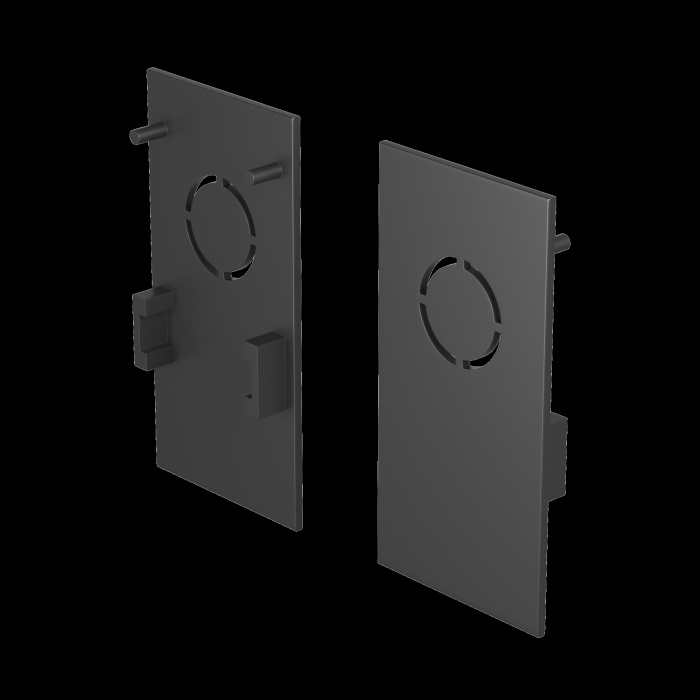 Заглушка торцевая 2 шт. Exility накладной черный Maytoni TRA034EC-41B