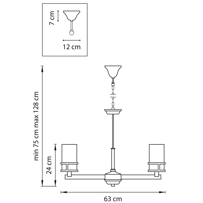 Подвесная люстра CERO LIGHTSTAR 731067