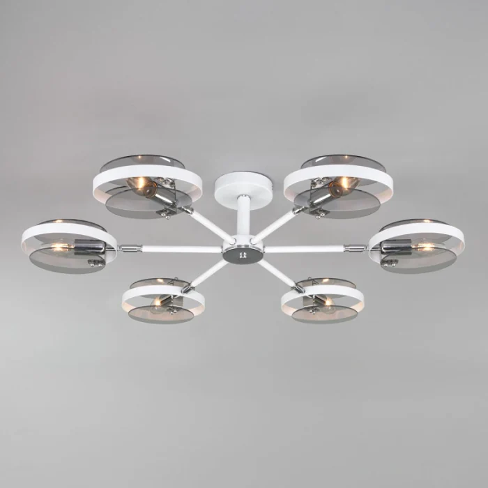 Потолочная люстра Eurosvet Gallo 70121/6 белый Smart