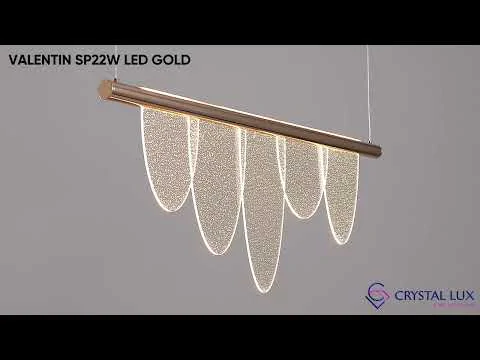 Светильник подвесной Crystal Lux VALENTIN SP22W LED GOLD
