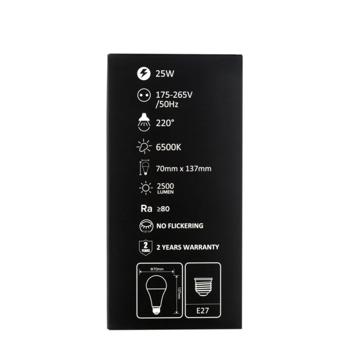 Светодиодная лампа Leon LE-A70-25W-6500K-E27