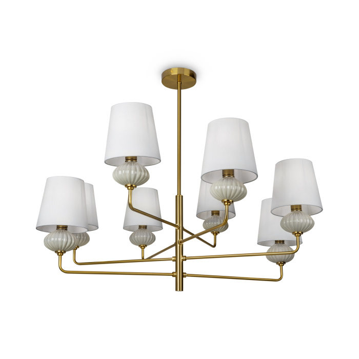Люстра на штанге Freya Ceramics FR2029PL-08BS