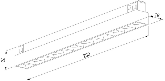 Трековый магнитный светильник Elektrostandard Line magnetic 4690389220692