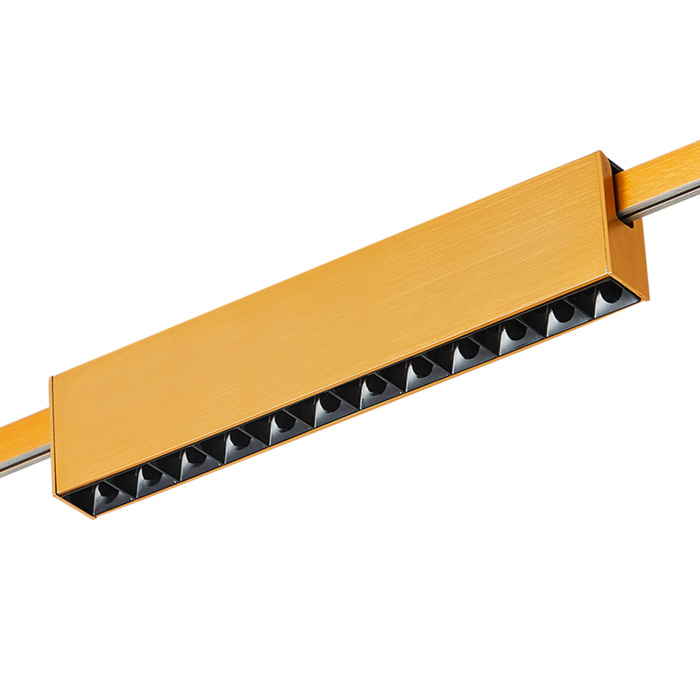 Магнитный трековый светильник FARM Золотистый LED 1*12W 3000K 706Lm Ra90 40 IP20 L232xW ST816.206.12