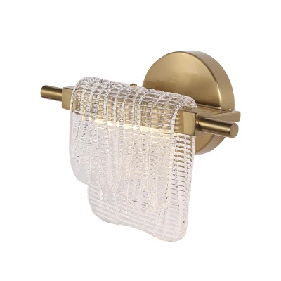 Светильник настенный ST-Luce золотистый/прозрачный LED 1*6W 3000K SL6021.201.06