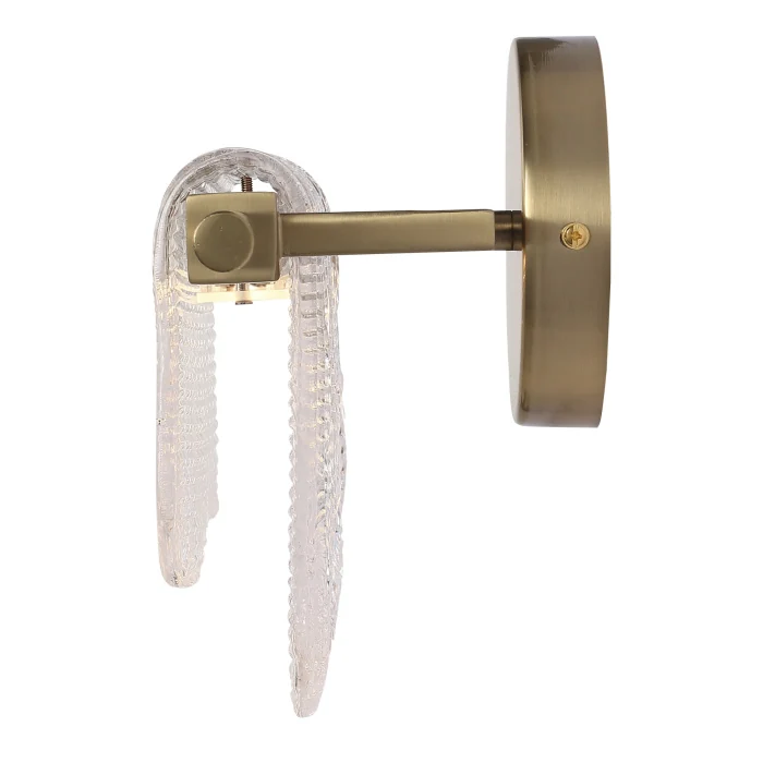 Светильник настенный ST-Luce золотистый/прозрачный LED 1*6W 3000K SL6021.201.06