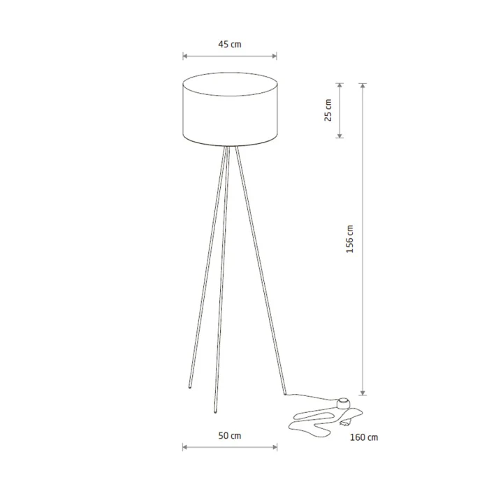 Торшер Nowodvorski Cadilac Black/Gold 7991