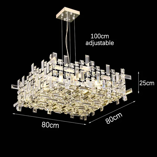 Подвесная люстра Delight Collection P7838 P7838-W80 chrome