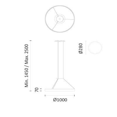 Подвесной светильник LEDS C4 CIRC D100cm