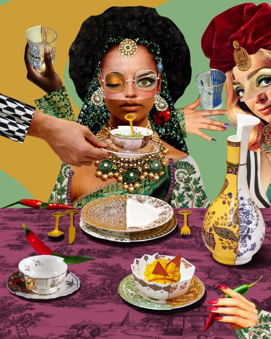 Десертная тарелка Seletti Hybrid 9121