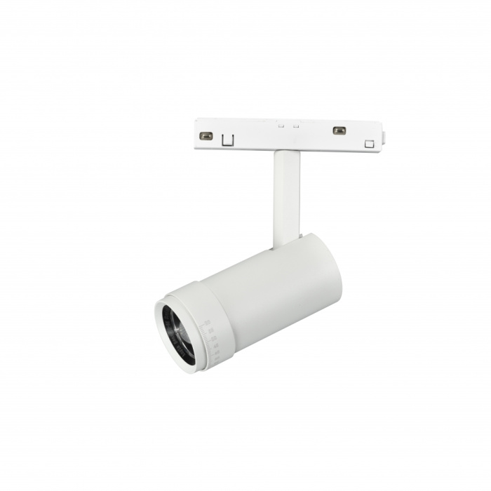 Светильник трековый магнитный поворотный iLedex VISION ZOOM 4822-020-D47-10W-10/60DG-3000K-WH