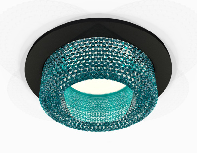 Комплект встраиваемого светильника с композитным хрусталем Ambrella light XC7622023