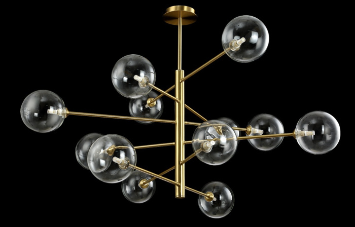 Люстра Crystal Lux MARZO SP12 BRONZE/TRANSPARENTE