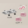 Комплект встраиваемого светильника с композитным хрусталем Ambrella light XC6525042