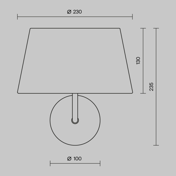 Бра Maytoni Modesto MOD360WL-01B