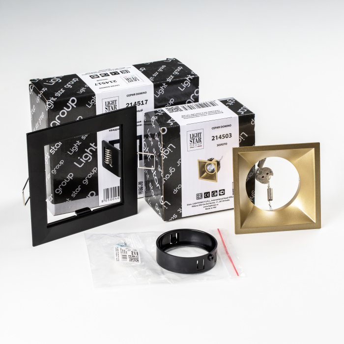 Комплект со светильником Lightstar Domino D51703BMOD