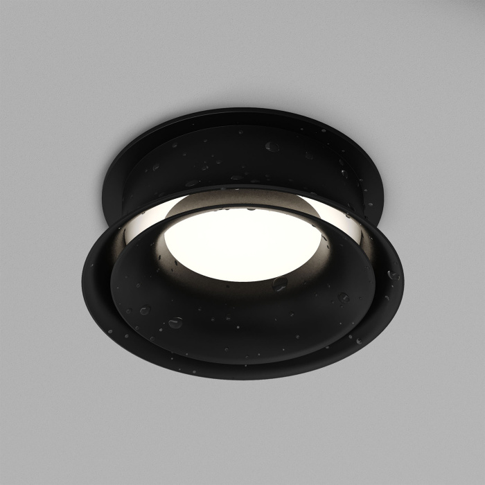 Влагозащищенный светильник Denkirs ODENSE DK2403-BK