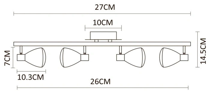 Светодиодный спот Arte Lamp Gioved A6008PL-4BK