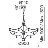 Подвесная люстра Freya Amela FR6138PL-L30BS