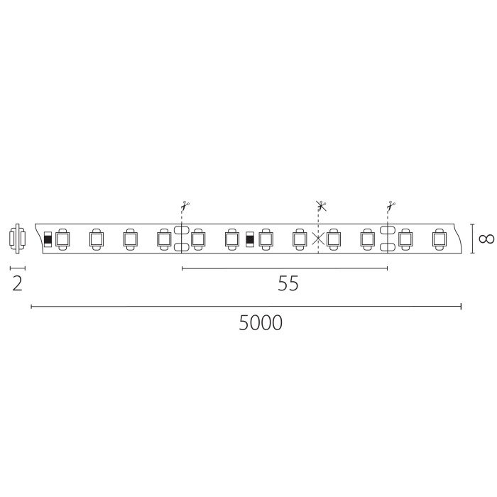 Лента двухсторонняя 24V Lightstar 420844