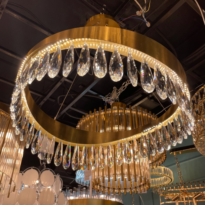 Люстра Cloyd INVITA-A C1 / Ø60 см - латунь (арт.10763)