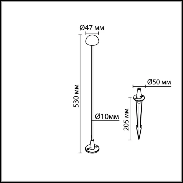 Уличный накладной светильник Odeon Light Verde 7122/4GL