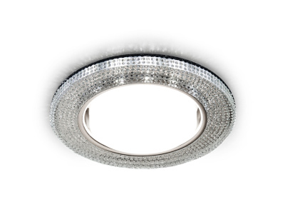 Встраиваемый точечный светильник GX53 с LED подсветкой Ambrella light G290 CH