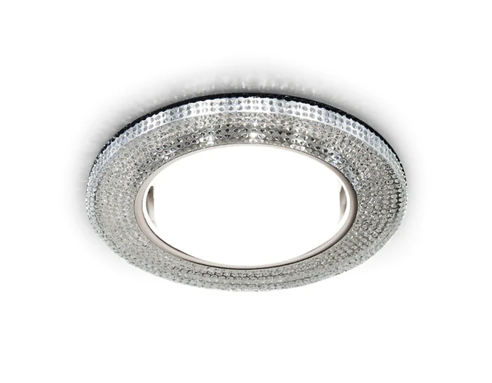 Встраиваемый точечный светильник GX53 с LED подсветкой Ambrella light G290 CH