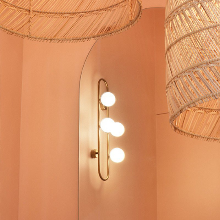 Настенное бра HOOP WALL H77 Gold ImperiumLoft