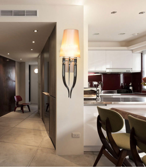 Настенный светильник Crystal Light Brunilde Ipe Cavalli H52 Gold/Black ImperiumLoft